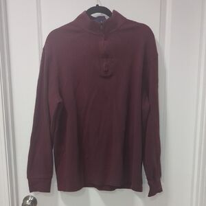 Daniel Cremieux Burgundy and Blue Pullover